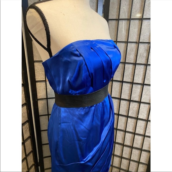 Express blue strapless dress - Picture 2 of 7